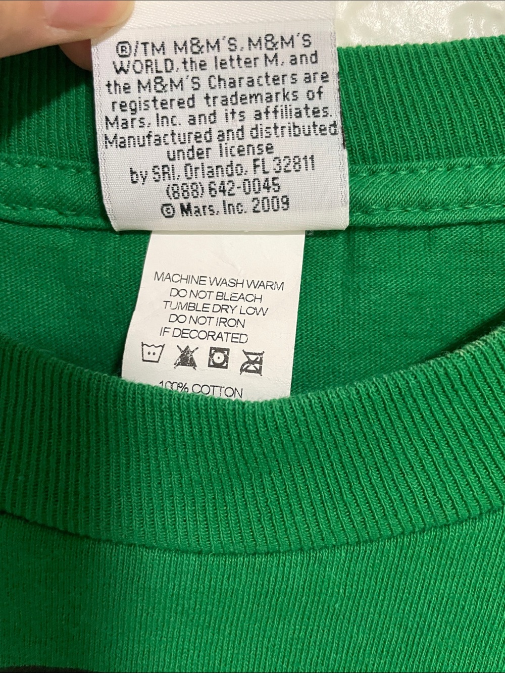 M&M'S Green Character Graphic Tee - Bright Green, White, Black, Red - Picture 4 of 7